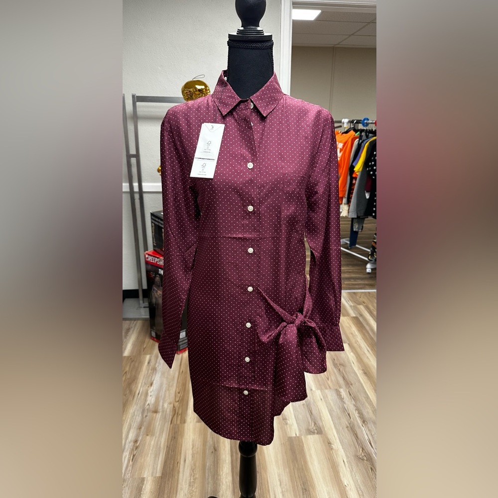 Thakoon silk shirt dress NWT sz med